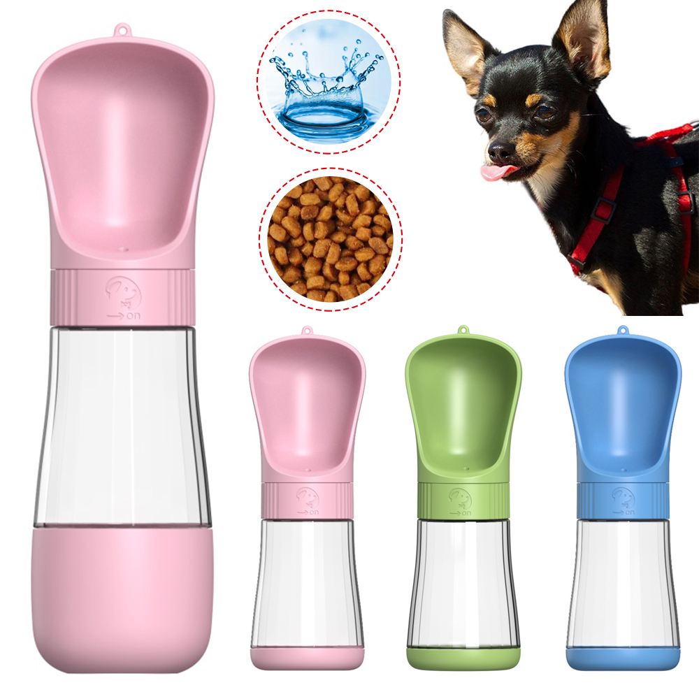 Pet Supplies Co - 2 in 1 bottiglia d'acqua portatile