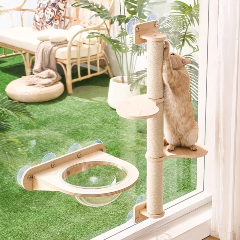 Cat Window Perch - Supporto per Gatti da Finestra con
