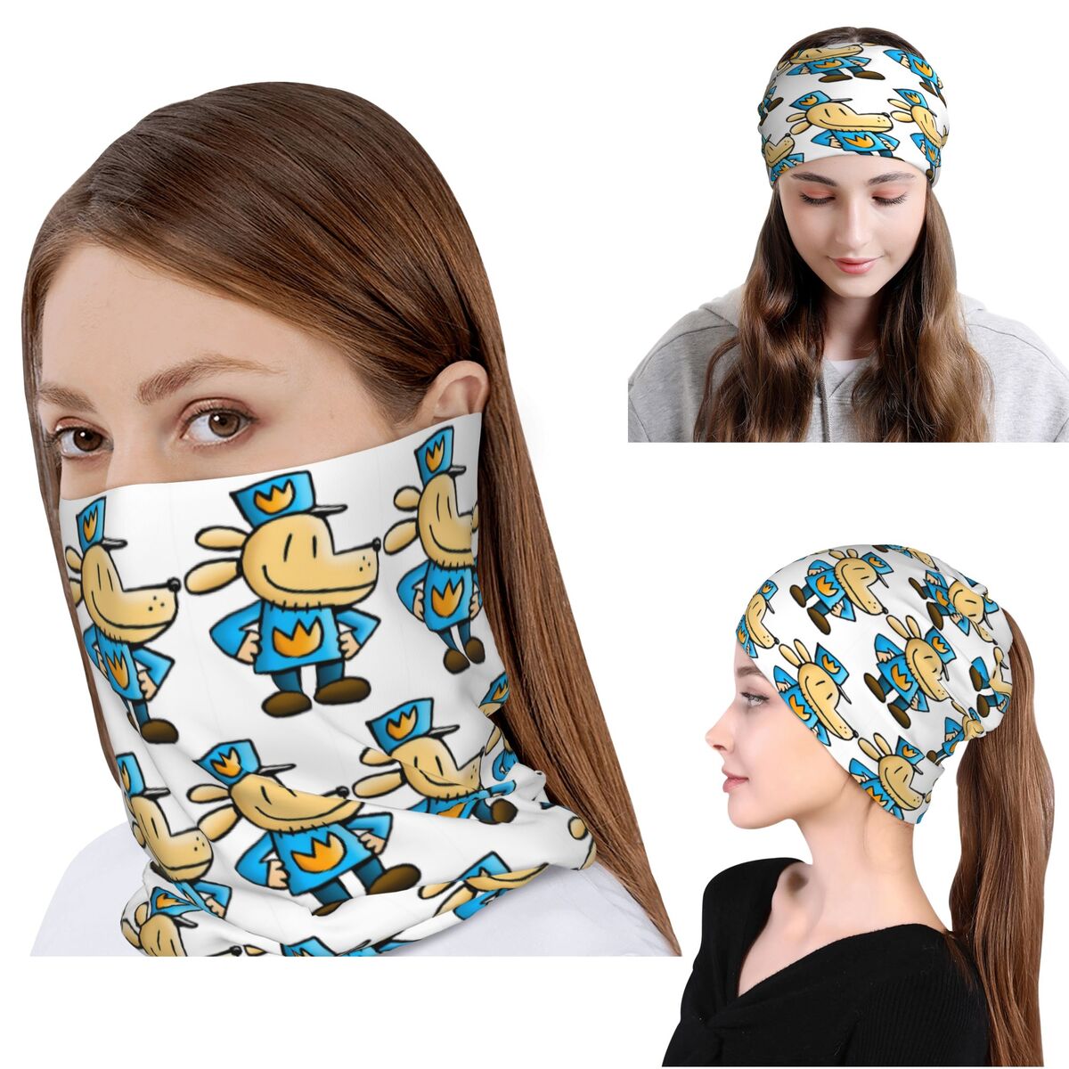 Dog Bandana Scarf - Bandana con Grafica Commedia Dog Man,