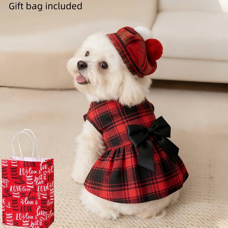 Pet Supplies Co - Abbigliamento per Cani, Camicia a Quadri
