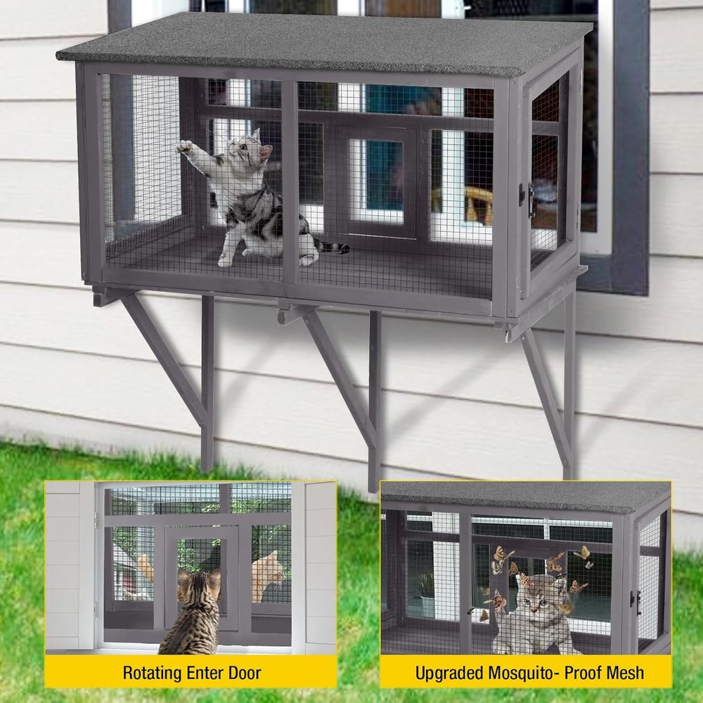 Recinto per Gatti da Esterno c - Cat Window Perch recensione e prezzo