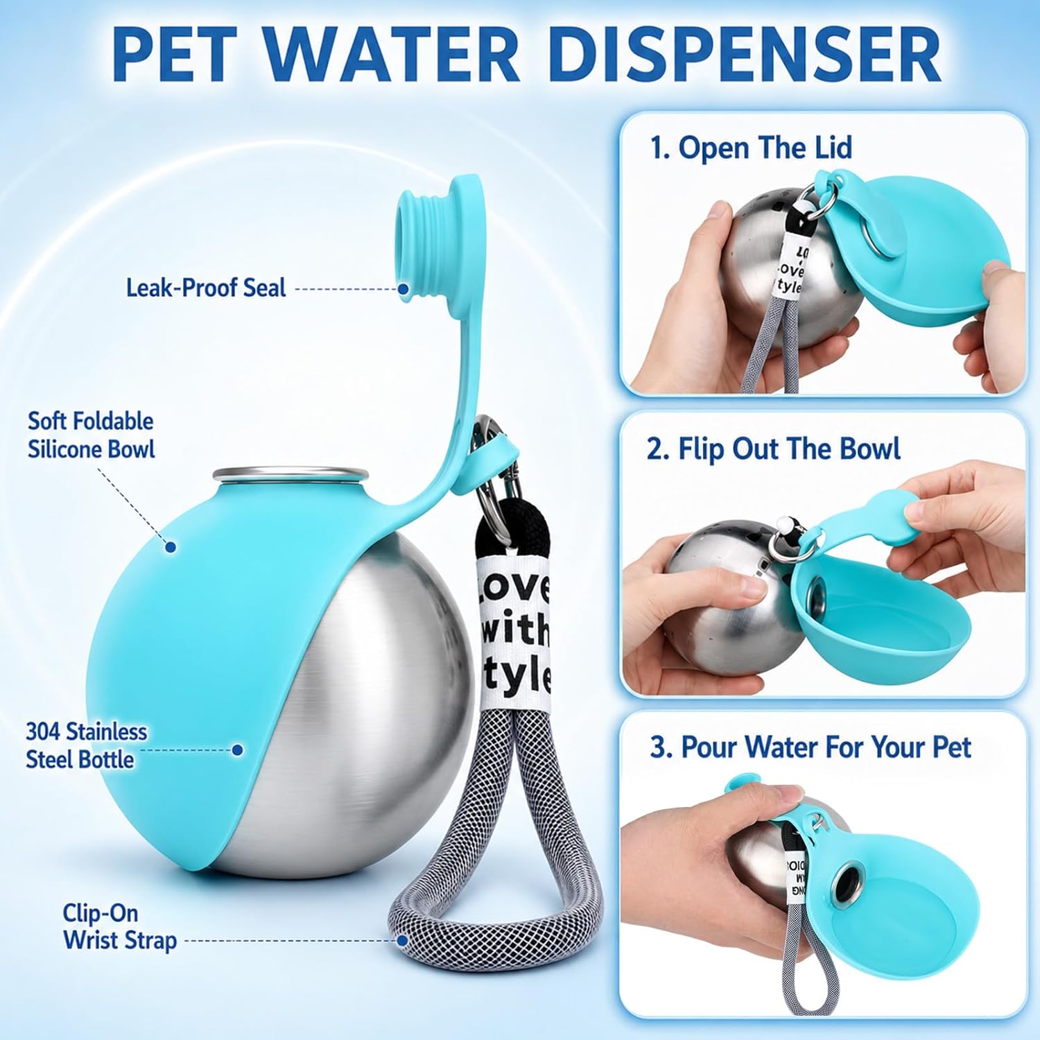 Bottiglia d'Acqua Portatile pe - Pet Supplies Co recensione e prezzo