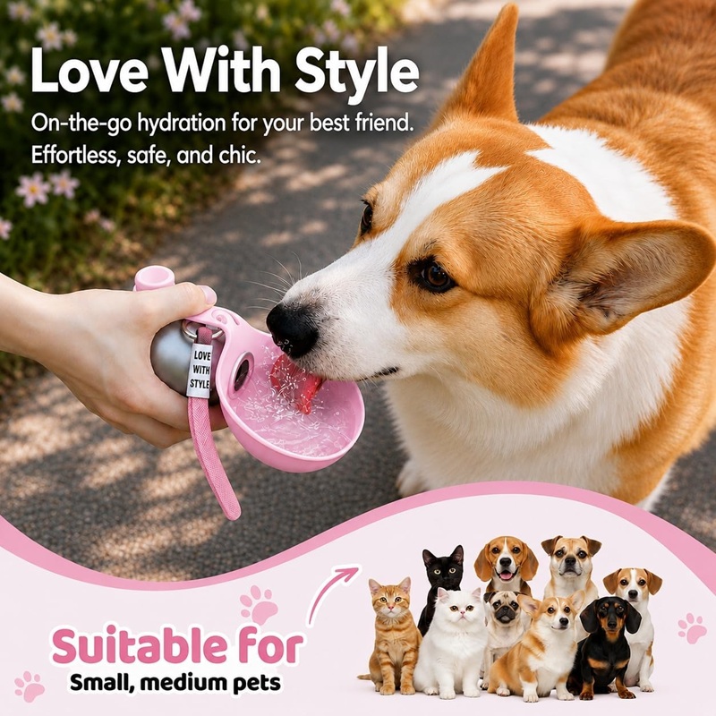 Bottiglia d'Acqua per Cani in  - Pet Supplies Co recensione e prezzo