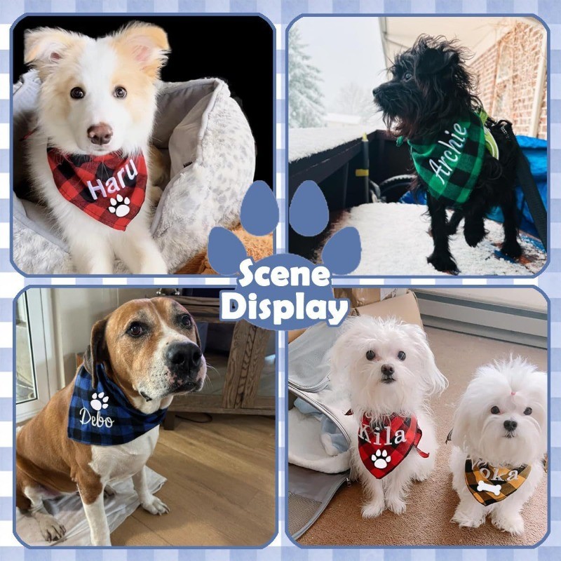 Bandana per cani con nome rica - Dog Bandana Scarf recensione e prezzo
