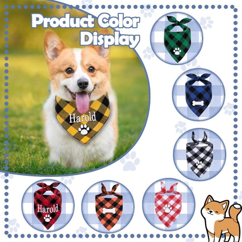 Bandana per cani con nome rica - Dog Bandana Scarf recensione e prezzo